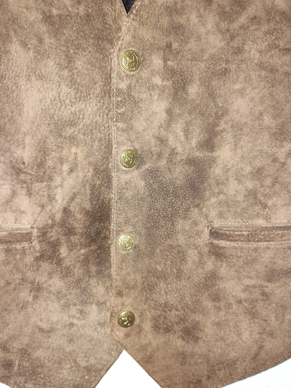 Scully Men's Brown Suede Vest